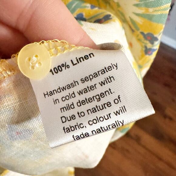 Rove Sunchaser Dress Marguerite Floral French Linen Mini Dress Women’s Size XL - Picture 7 of 14